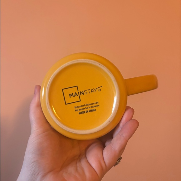 Breakfast Pattern Yellow Mug - Picture 2 of 2